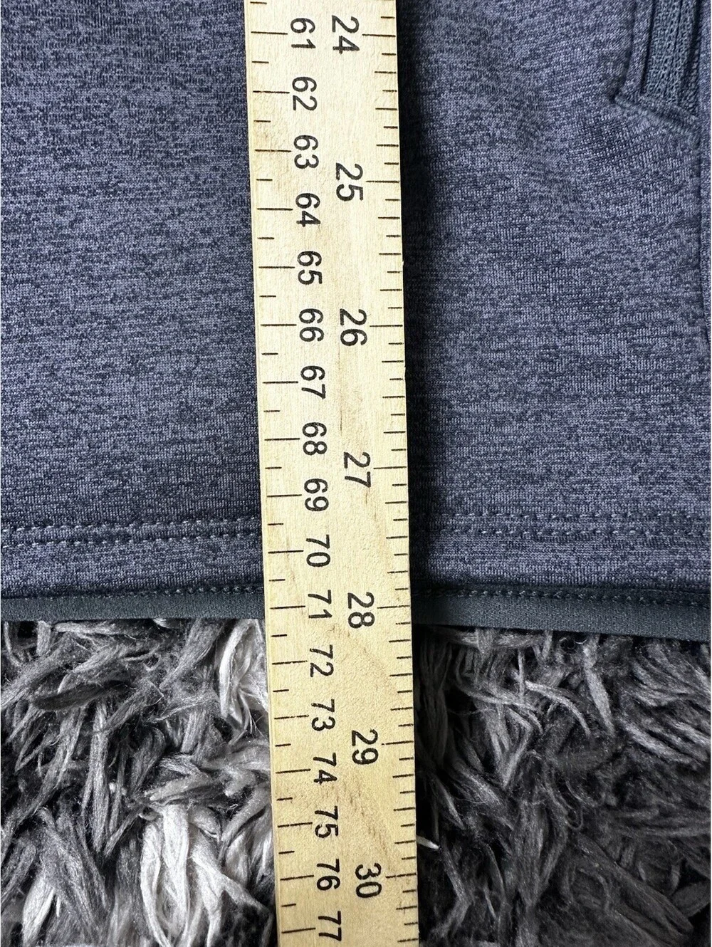 The North Face 1/4 Zip Fleece Pullover Jacket Grey Mens L KB Transportation